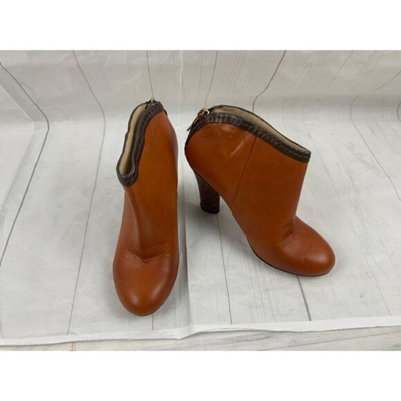 Guess Marciano Burnt Orange Ankle Boots. Sz 6M - Picture 2 of 5
